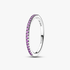 Sprankelende Paarse Halve Eternity Bandring Sprankelende Paarse Halve Eternity Bandring
