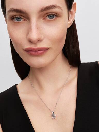 Sprankelende Stella Opengewerkte Ketting met Hanger
