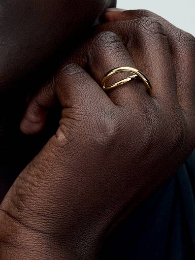 Organisch Gevormde Infinity Ring