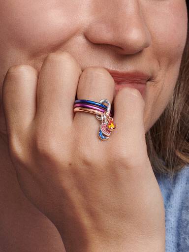 Pandora ME Elektrisch Blauwe Ring
