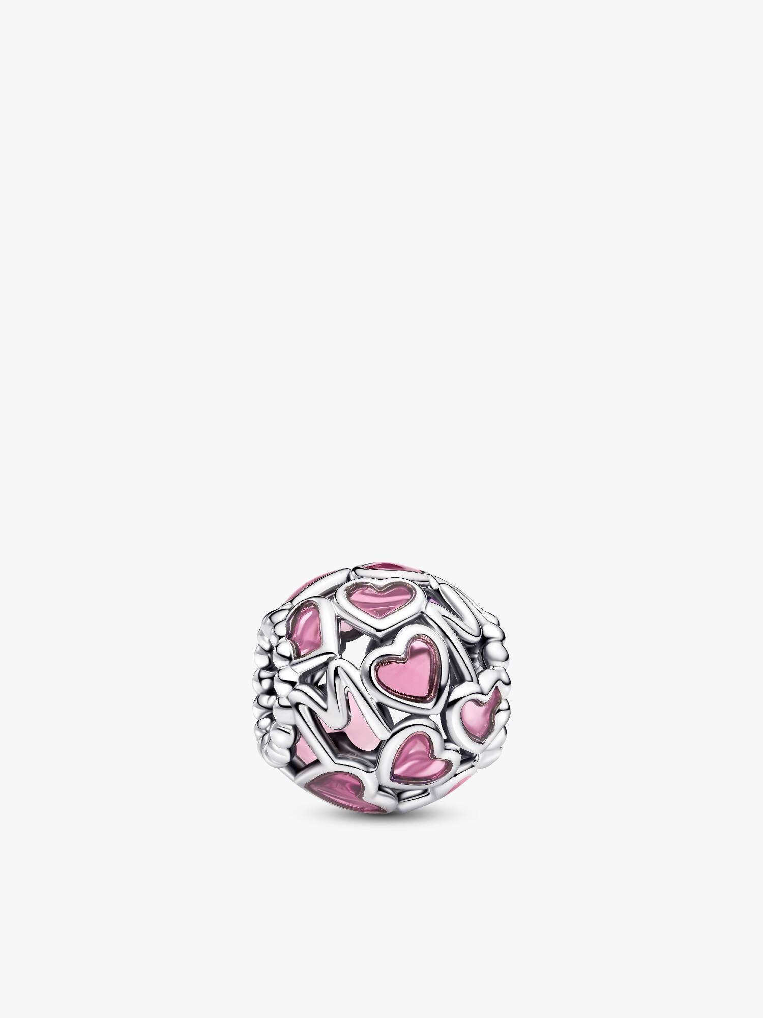 Roze Opengewerkte Harten Mam Bedel 