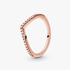 Sprankelende Wishbone Ring Sprankelende Wishbone Ring