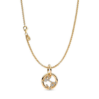 14K Gold Plated Pisces Zodiac Necklace