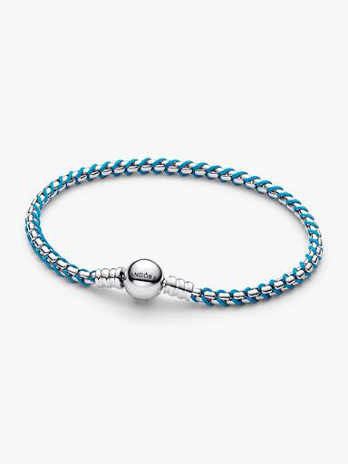 Blauw Koord Chain armband