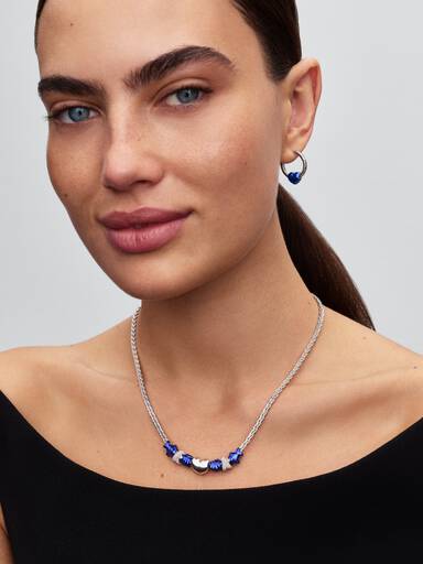 Blauw Hart Mini Bedel