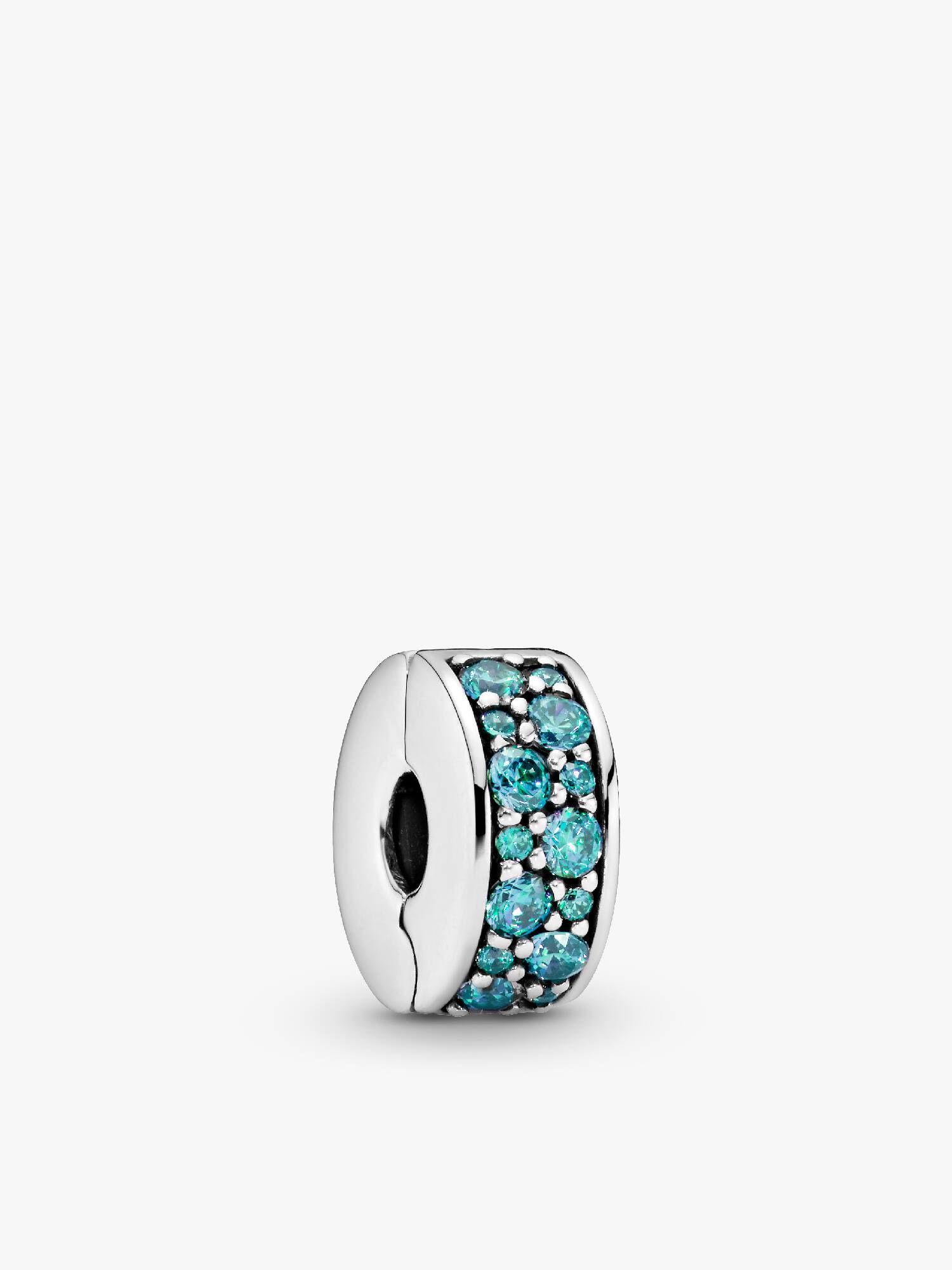 Teal Pavé Clip Bedel