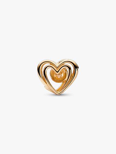 Openwork zwierige hartbedel met gecultiveerde zoetwaterparel