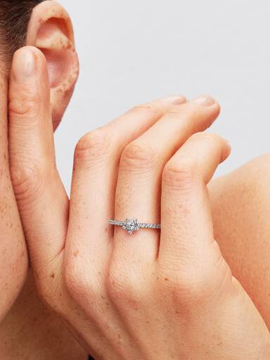 Sprankelende Stella Pavé-ring
