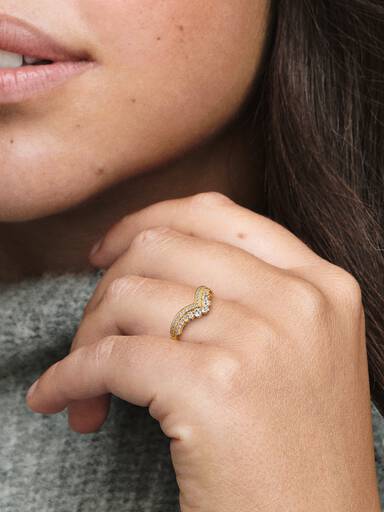 Pandora Timeless Wishbone Tiara Ring