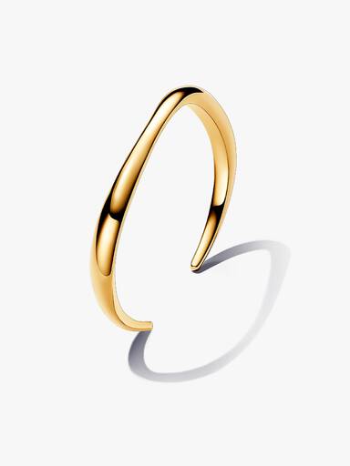 Organisch Gevormde Open Bangle