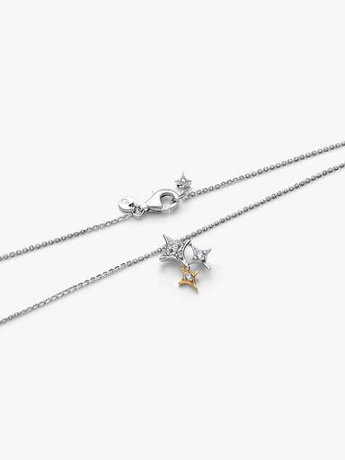 Driedubbele Ster Ketting met Hanger