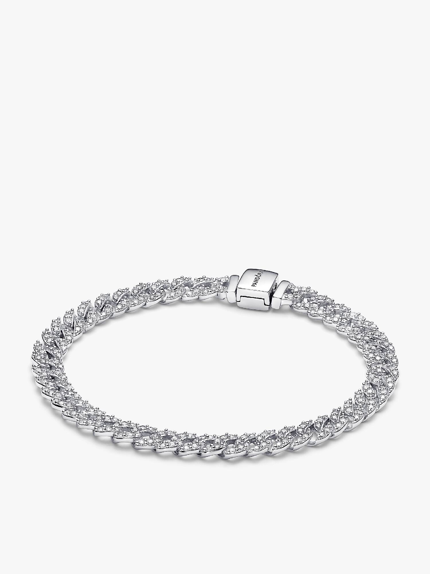 Pandora Timeless Pavé Cuban Schakelarmband