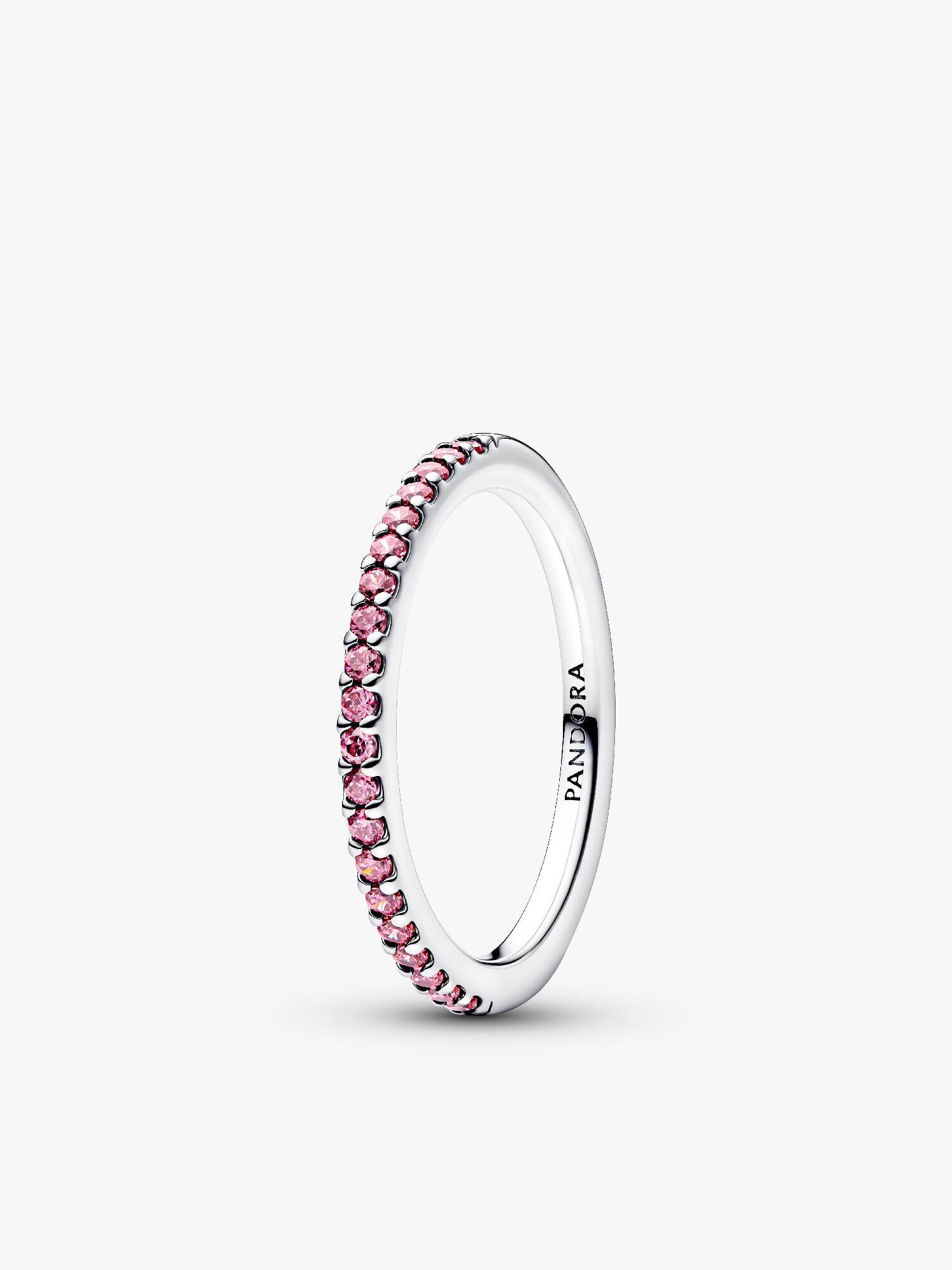 Sprankelende Roze Pavé Bandring