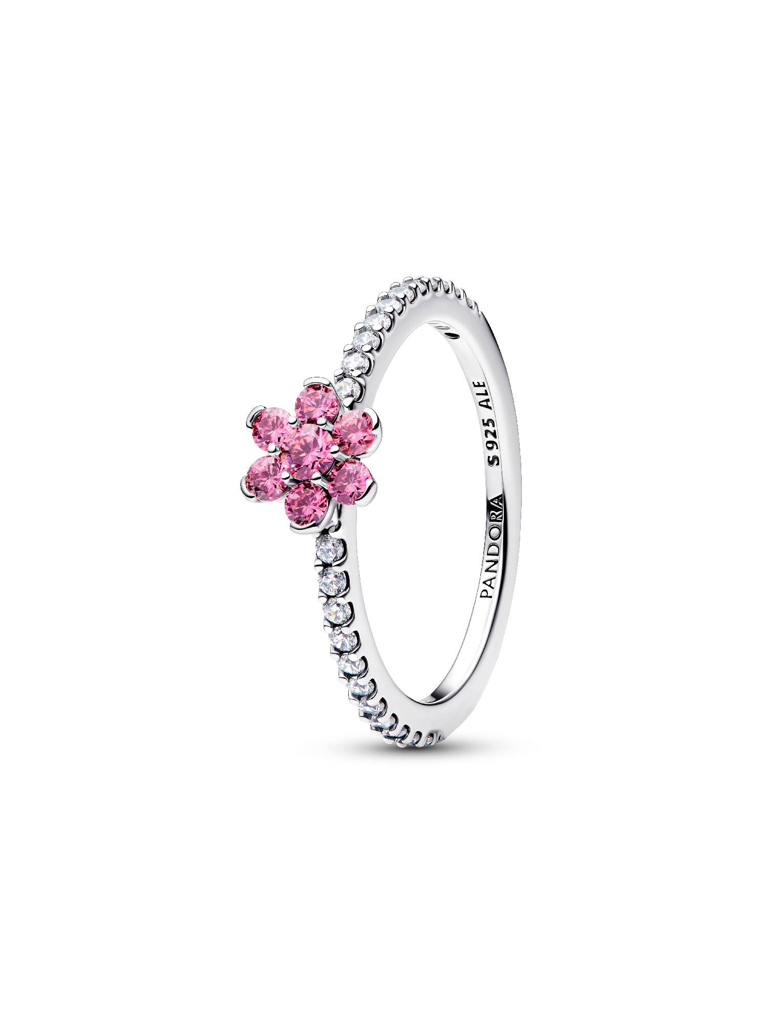 Sprankelend Roze Madeliefje Ring
