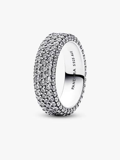 Pandora Timeless driedubbele rij pavé ring