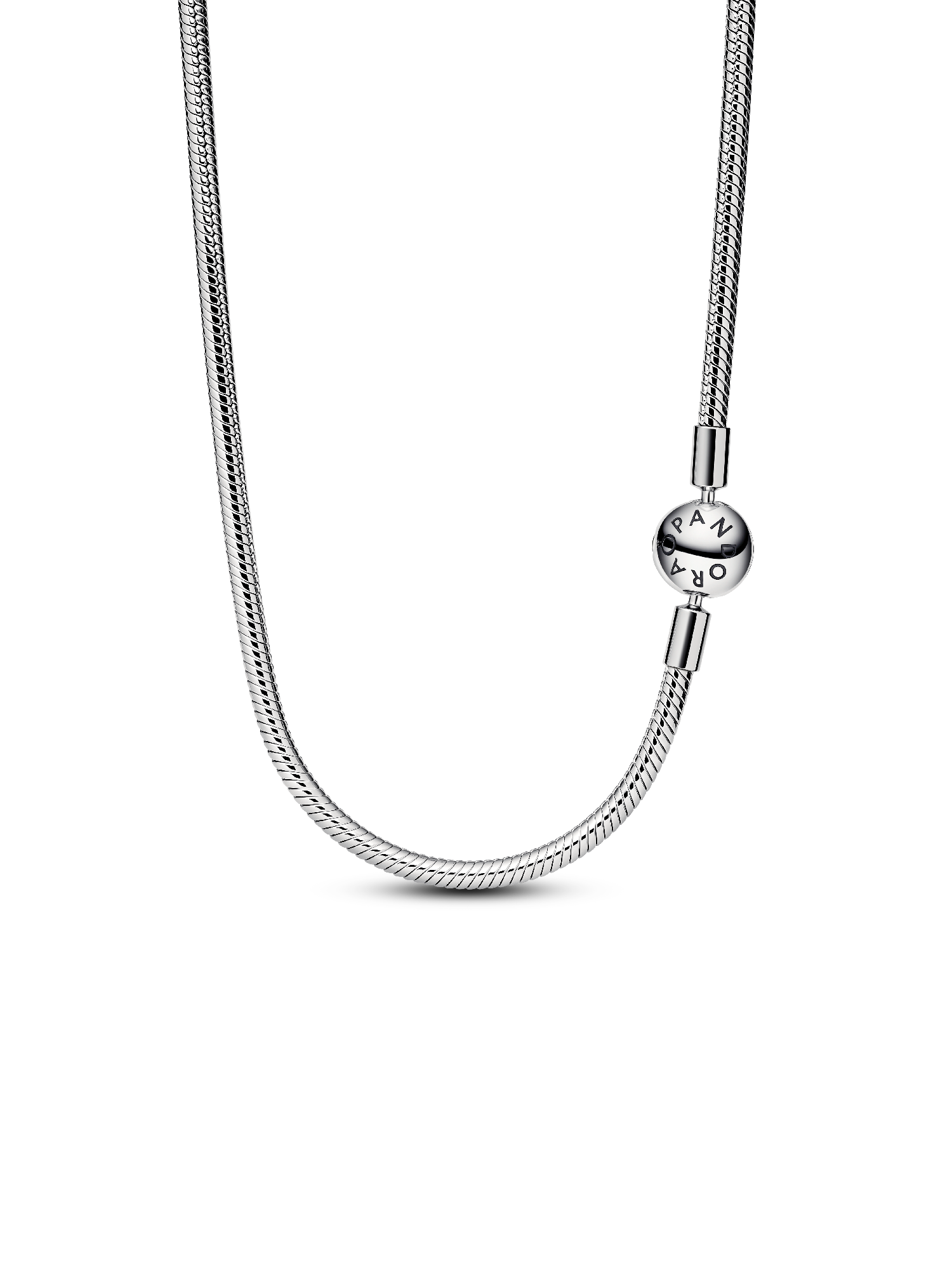 Pandora Moments Slangenketting Halsketting, Platina Verguld