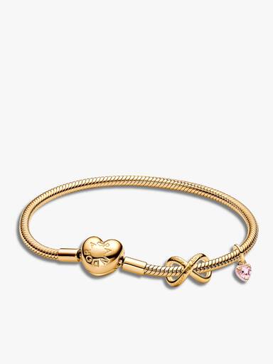 Vergulde Armbandenset met Oneindigheidshanger