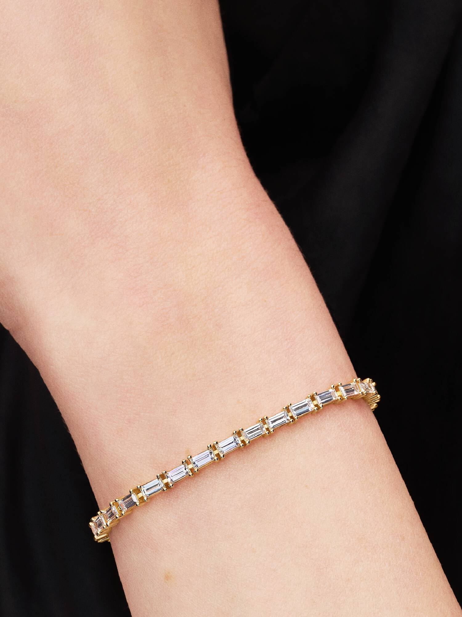 Sprankelende Baguette Tennisarmband