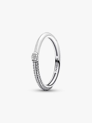 Pandora ME Pavé & Witte Dubbele Ring