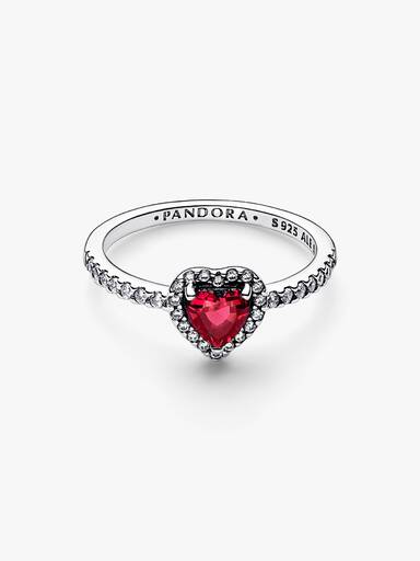Verhoogd rood hartring