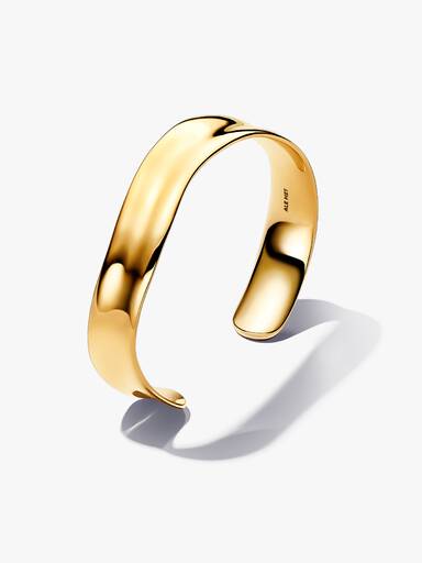 Organisch Gevormde Brede Open bangle