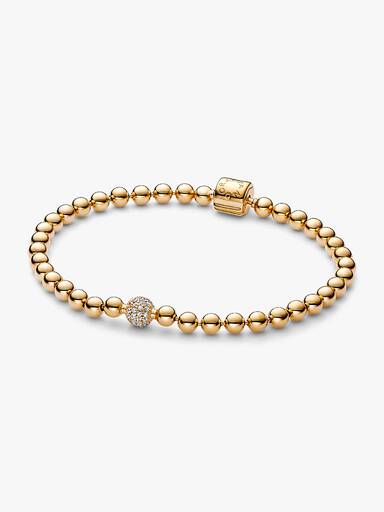 Kralen & pavé armband