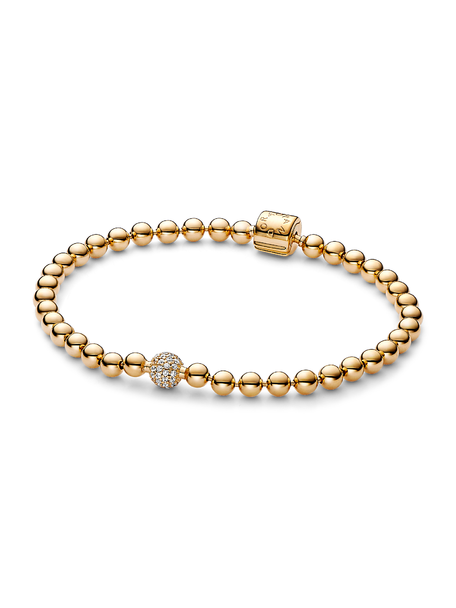 Kralen & pavé armband