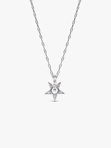 Sprankelende Stella Opengewerkte Ketting met Hanger
