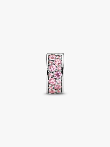 Roze Pavé Clip Bedel
