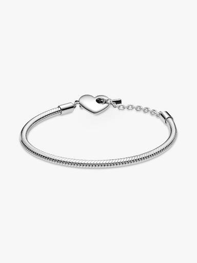Pandora Moments Hart T-Balk Snake Chain Armband