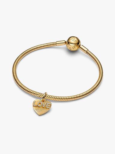 Hangende bedel met graveerbaar love-hart