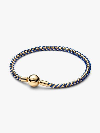 Blauwe Koord Schakelarmband