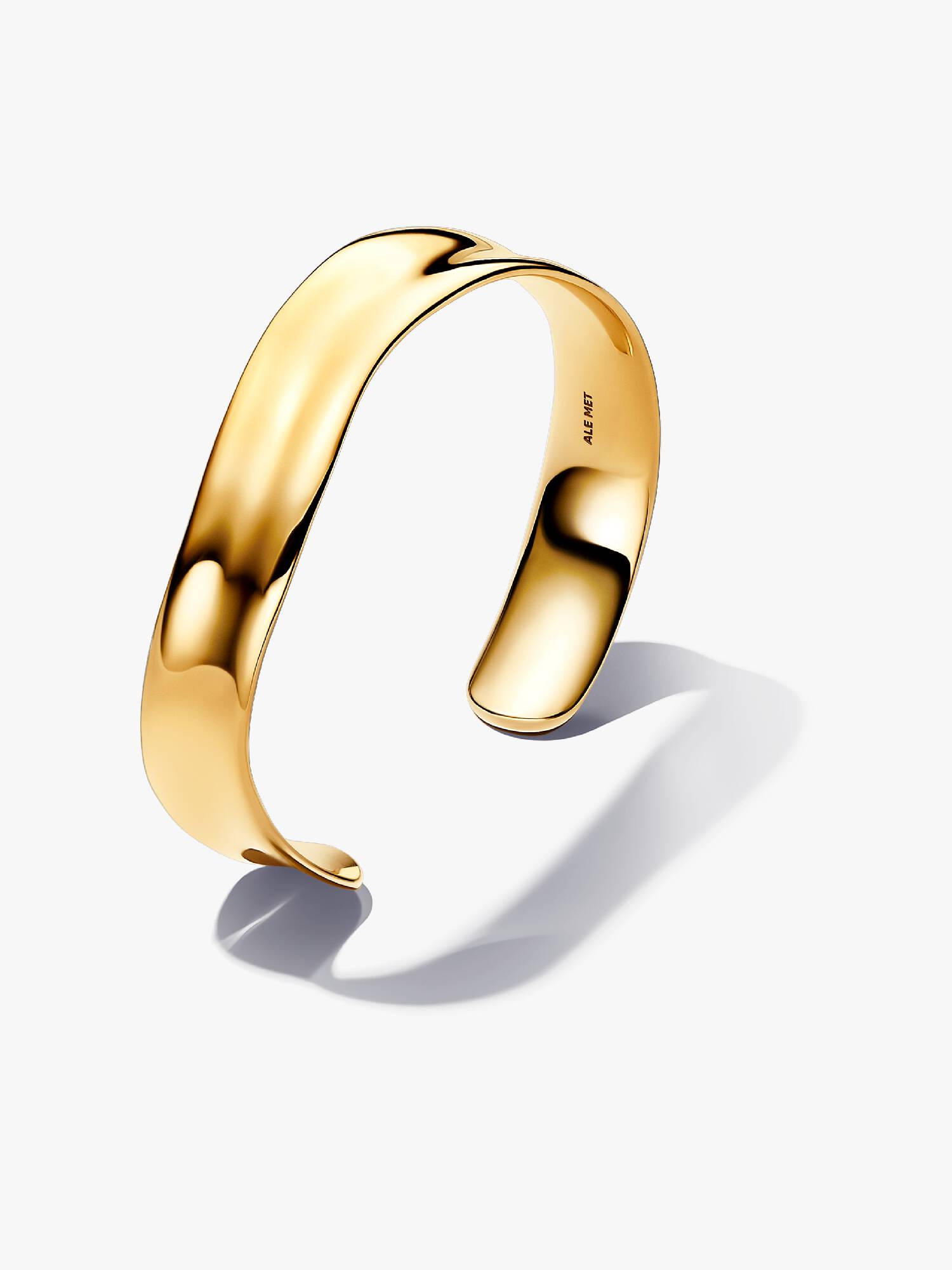 Organisch Gevormde Brede Open bangle