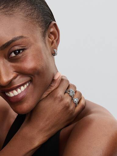 Ovale Sprankelende Halo Statement Ring