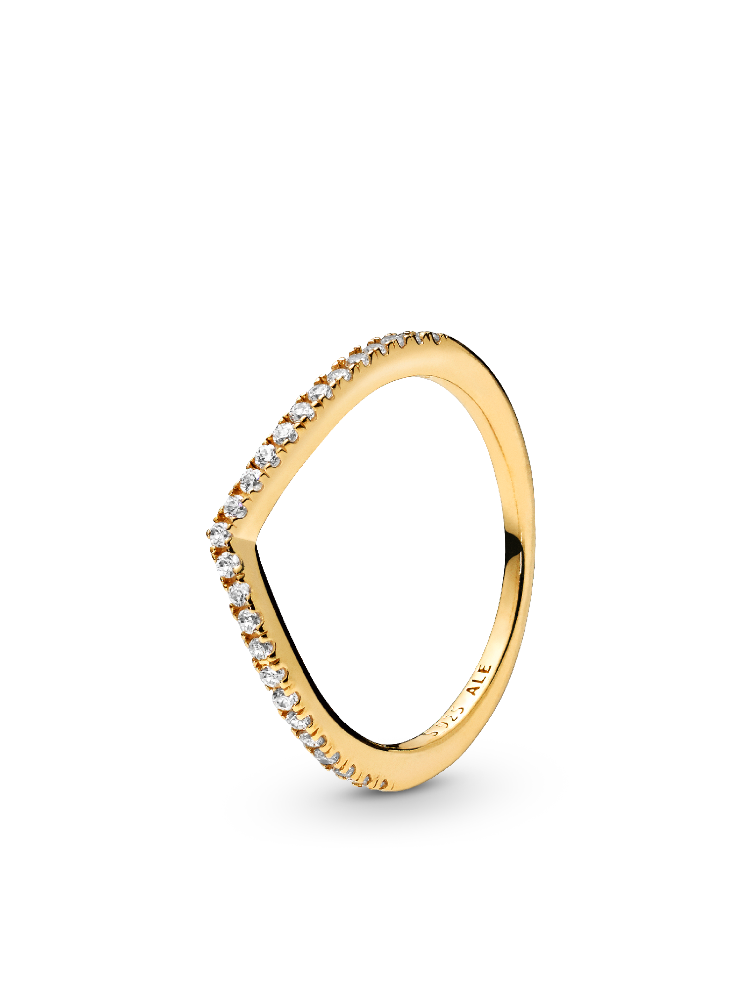 Sprankelende Wishbone Ring