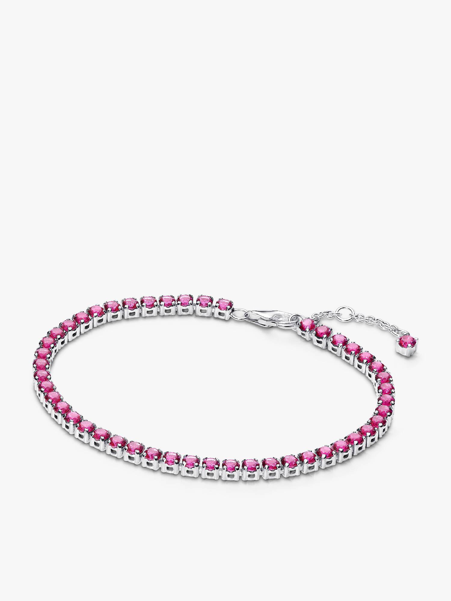 Sprankelende Roze Tennisarmband