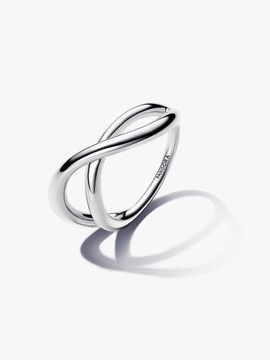 Organisch Gevormde Infinity Ring