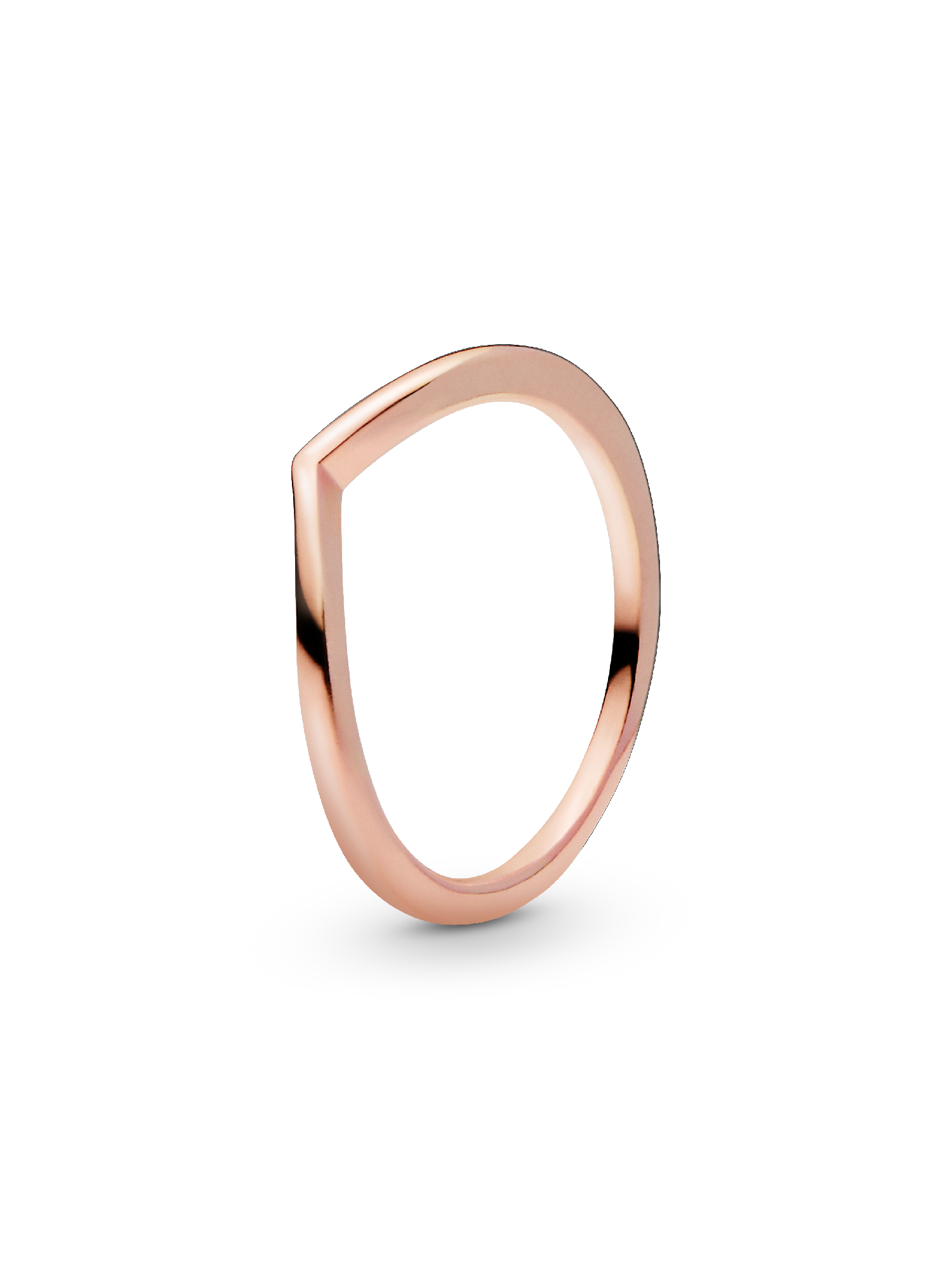 Gepolijste wishbone-ring