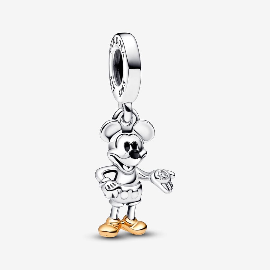 Disney 100e Verjaardag Mickey Mouse Lab-grown Diamond Hangende Bedel image number 0