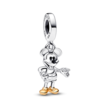 Disney 100e Verjaardag Mickey Mouse Lab-grown Diamond Hangende Bedel