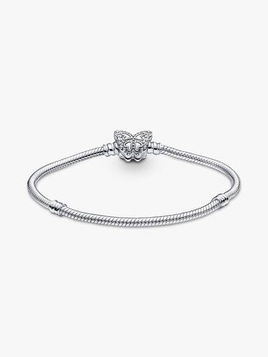 Pandora Moments Snake Chain Armband met Vlindersluiting
