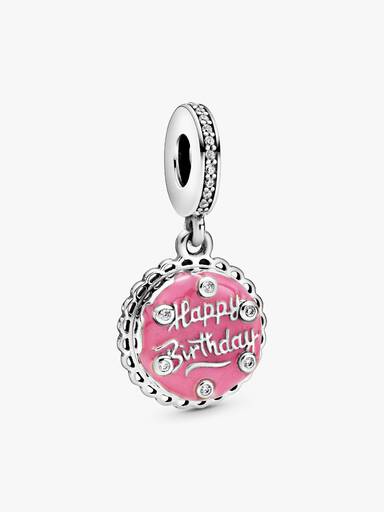 Pink Birthday Cake Hangende Bedel