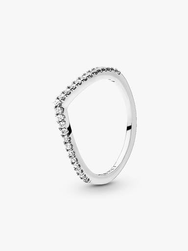 Sprankelende Wishbone Ring