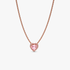 Roze hart halsketting Roze hart halsketting