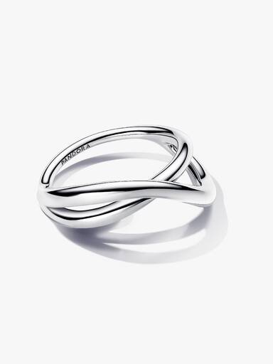 Organisch Gevormde Infinity Ring