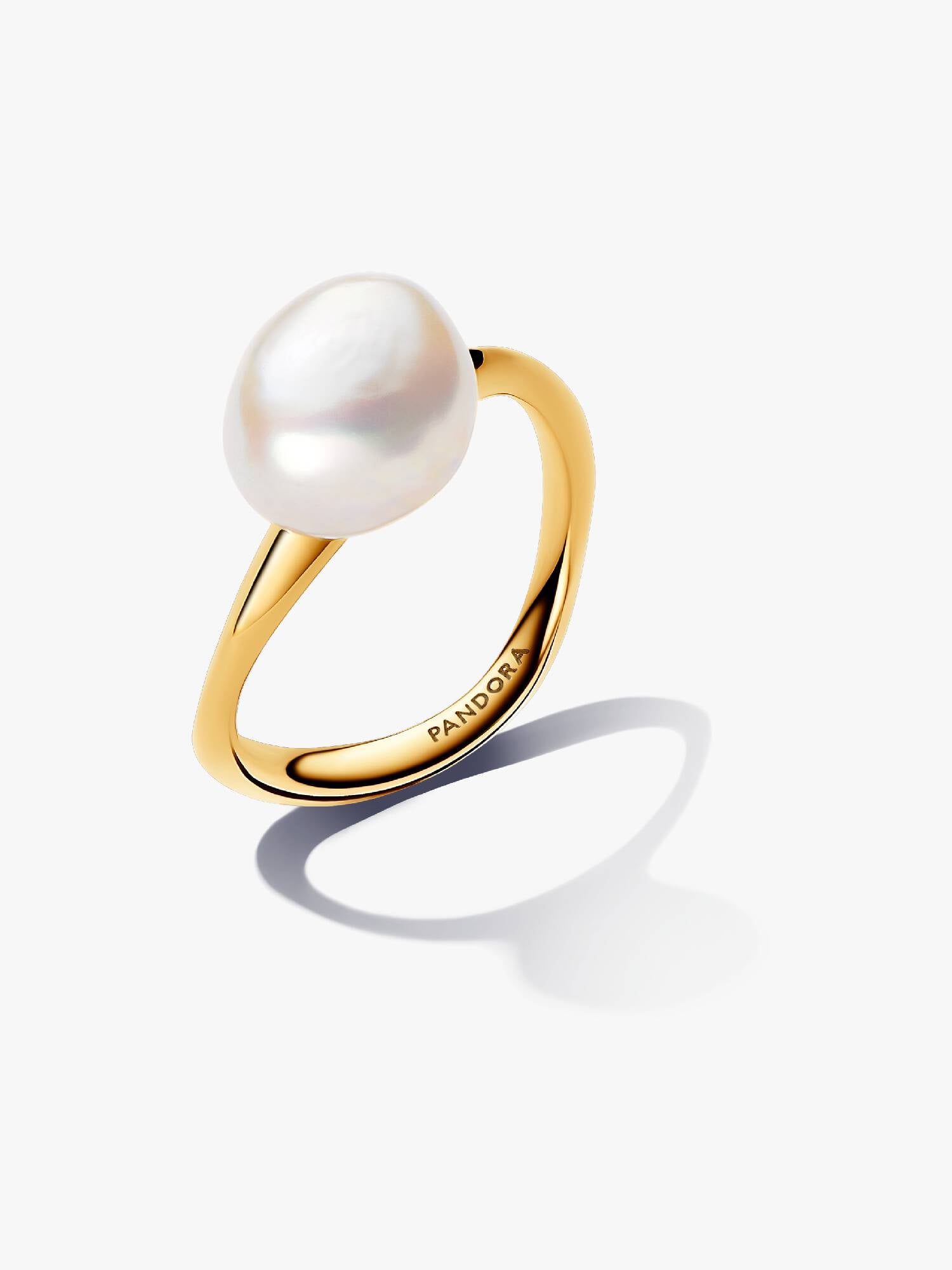 Barok Behandelde Gecultiveerde Zoetwaterparel Ring