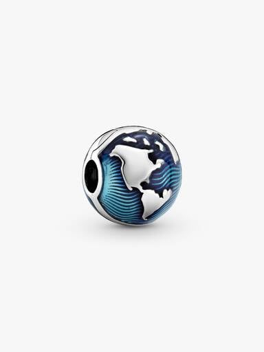 Blauwe Wereldbol Clip Bedel