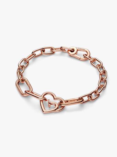 Pandora ME spijkerhart dubbele styling schakel