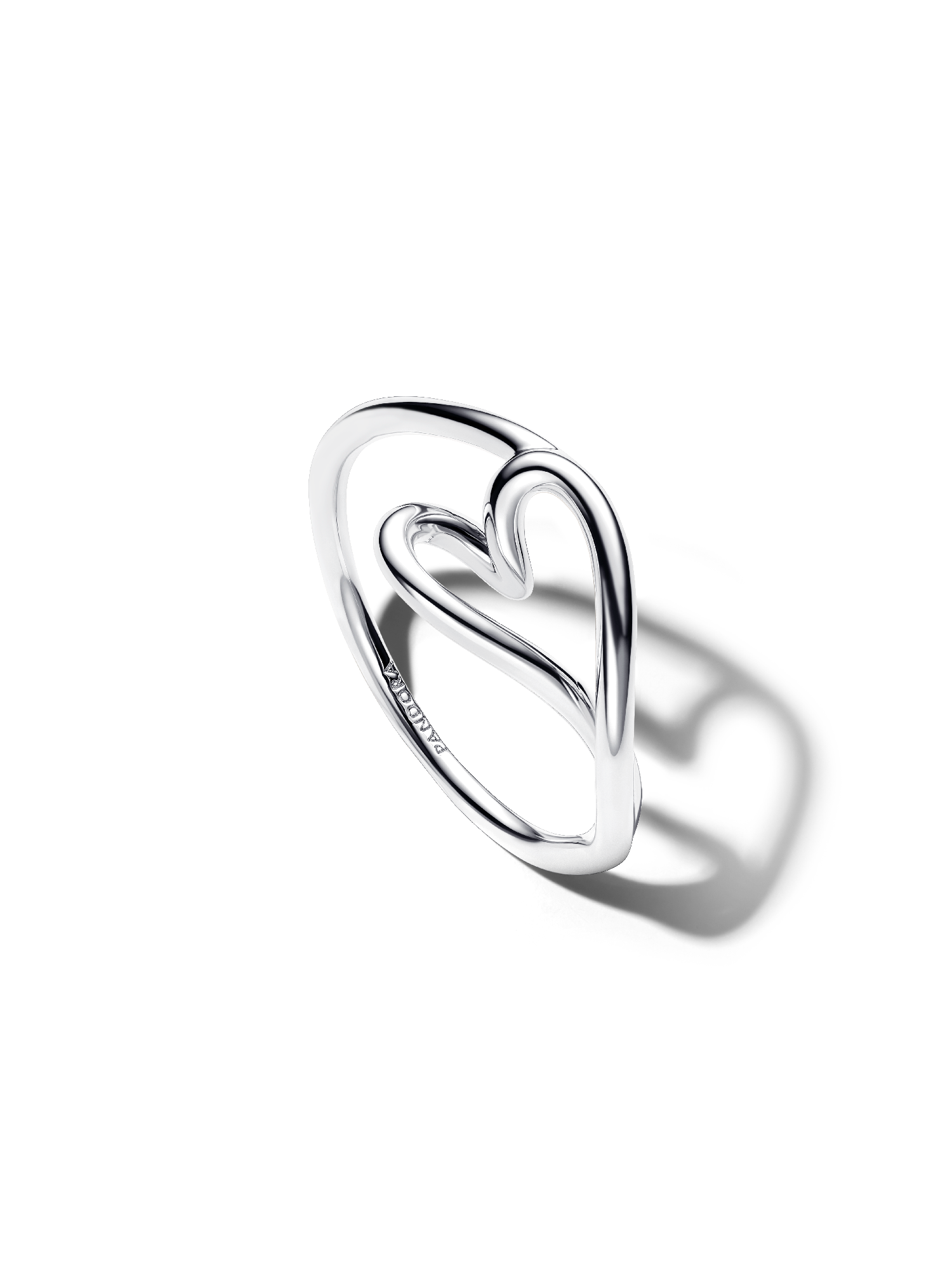 Organisch Gevormde Klein Hart Ring