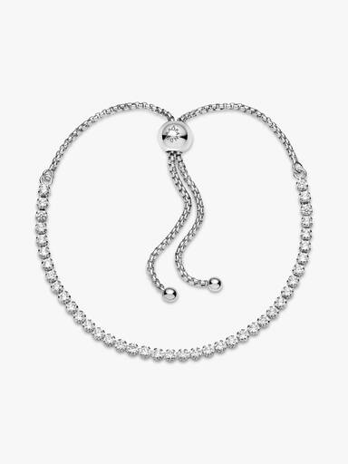 Sprankelende sliding tennisarmband